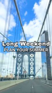 POV: You leave it all behind for a long weekend. ✨Long weekends are made for slowing down and soaking it all in. Time to wander and enjoy where the moment takes you. 😎A few extra days, a change of scenery, and memories waiting to be made. Here’s to soaking up every moment along the way. 💛Thinking about NYC this summer? Consider this your sign to make that visit happen. Let’s start planning! ✨#newyorkcity #nycguide #summertravel #travelplanning #nycsummer