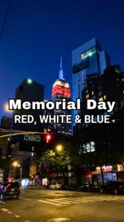 🇺🇸 New York City always knows how to make a statement.The red, white, and blue lights shining over the Empire State Building feel even more meaningful this Memorial Day weekend, a reminder to honor and remember those who made the ultimate sacrifice. ❤️🤍💙Whether you’re spending the holiday exploring the city, relaxing with family, or taking in iconic skyline views, take a moment to reflect on the meaning behind the day.#memorialday #nyctodo #newyorkcity #nycguide #nyctours