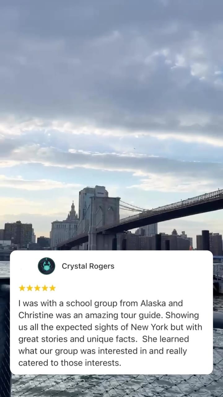A little client love ❤️Had the best time with you guys! Thank you so much for this lovely review. It was such a pleasure sharing New York with you! 🗽✨#nyctours #clienttestimonials #nyctodo #newyorkcity #nycitinerary