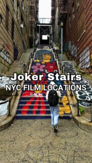 đŹ Recognize these steps?Now famously known as the Joker Stairs, this Bronx staircase became one of NYCâs most iconic filming locations after Joaquin Phoenixâs unforgettable dance scene in Joker (2019).Before its Hollywood fame, it was simply a neighborhood shortcut known as the Shakespeare Steps, thanks to its location on Shakespeare Avenue. Look closely and youâll even spot Shakespeareâs portrait on the stairs! đI recently climbed them for the first time! Would you? đ¤ŠInterested in a film-location-themed tour? đŹ Letâs create an NYC adventure inspired by your favorite movies! đâ¨đ˝ Follow @JustAskChristine for more unexpected NYC discoveries.#Nycfilms #jokerstairs #joker #nycfilmtour #filmtour