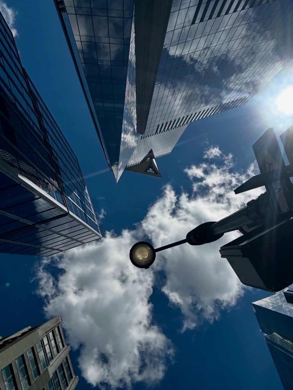 💙 Blue skies and New York City perspectives. 🏙️One of the things I love most about NYC is how a simple change in perspective can make a familiar place feel completely new.Look up. Look across. Look behind you. There’s always another angle, another detail, another view waiting to be discovered.And sometimes, seeing it a little differently reminds you just how beautiful it really is. 💙Just Ask Christine ❤️#nycskies #nyc #newyorkcity #blueskies #nycperspective
