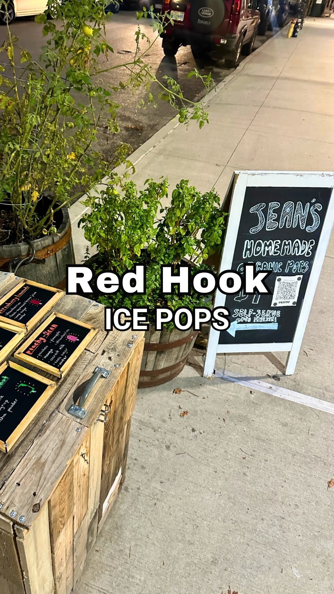 One of my favorite little discoveries in Red Hook: Jean’s Self Serve! 🍧❤️As you wander through this charming Brooklyn neighborhood, you can pick up an organic ice pop on the honor system. Choose your flavor, leave your payment, and keep exploring.I love the trust behind such a simple idea. It’s a sweet little surprise that makes a walk through Red Hook even more memorable.Come explore with me and discover the people and places that make this neighborhood so special! ❤️#redhookbrooklyn #brooklynnewyork #nycfinds #nyclife #nyctodo