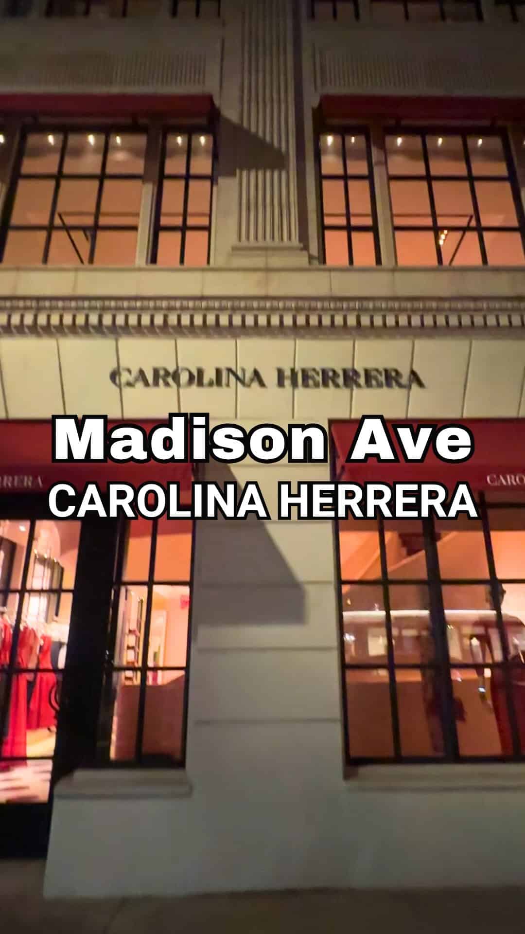 There’s something irresistible about Madison Avenue after sunset. ✨The Carolina Herrera boutique looks especially inviting when the lights come on, glowing with color, elegance, and unmistakable New York style.Window displays are one of my favorite parts of exploring the city, especially when I get to share these beautiful discoveries with others! ❤️If you could gaze into the window of just one Madison Avenue boutique after hours, which would it be?#madisonavenue #carolinaherrera #nycwindows #windowdisplay #nycshopping