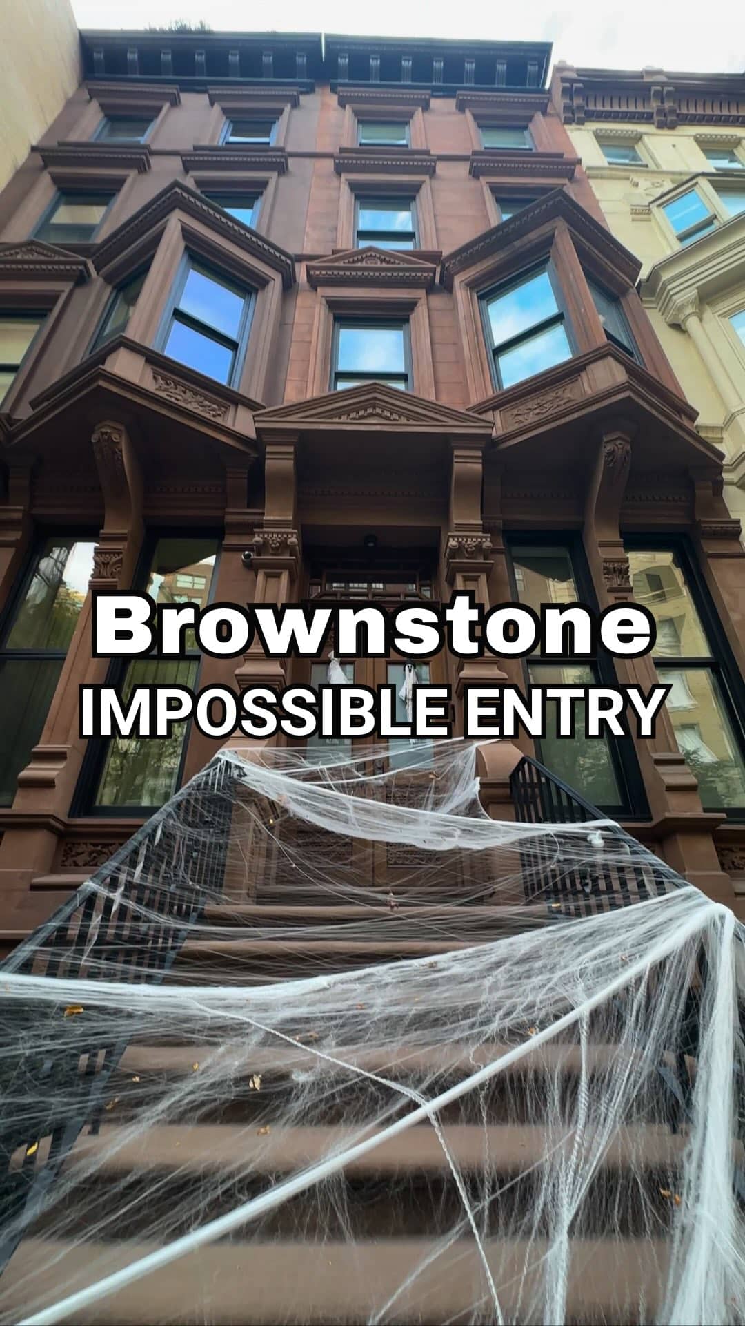 🕸️🎃 Impossible Entry! 😂

Forget the trick-or-treaters… how are the residents getting in and out?! 🕷️👻

This NYC brownstone has taken Halloween decorating to another level, with spiderwebs covering the entire stoop and staircase!

Who needs a security system when you’ve got THIS guarding your front door? 😂🕸️

Halloween in New York is endlessly entertaining, especially when you wander the city’s residential streets! 🧡

🕷️ Would you attempt the climb?

#NYCHalloween #HalloweenInNYC #NYCBrownstones #HalloweenDecor #JustAskChristine