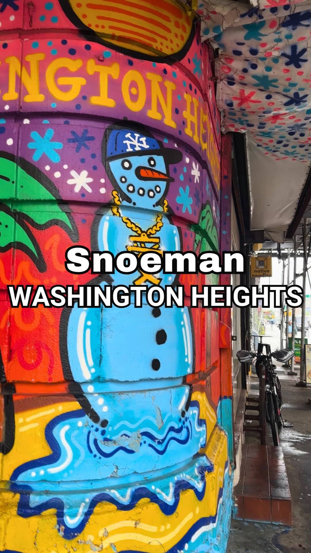 Would you make a detour just to see a bodega? 🌈Once you see Snoeman’s creation in Washington Heights, the answer just might be yes.Snoeman is one of my favorite New York street artists. His bold, vibrant murals transform everyday places into destinations, inviting people to pause, look a little closer, and smile.This Washington Heights bodega is a perfect example, and exactly why I encourage people to explore beyond New York’s most famous landmarks. Some of the city’s greatest moments aren’t planned… they happen when you’re willing to wander.✨ Follow @JustAskChristine for more unexpected NYC discoveries.#snoeman #nycart #nycmurals #newyorkcity #nycitinerary