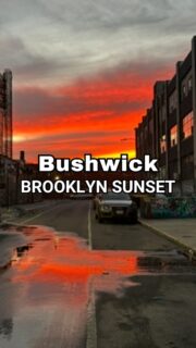 Brooklyn sunsets are always FIRE 🔥Welcome to an “ordinary” night of exploring one of my favorite neighborhoods: Bushwick, where you can always count on those unexpected moments that stop you in your tracks.Join me for an urban walk and get ready to be taken away by views like this 💫#bushwicknyc #nycsunset #sunset #nycwalks #brooklyn