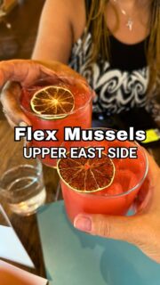 Now this is a happy hour! 🍉🍹Spicy watermelon margaritas, crispy calamari, and ricotta toast… Flex definitely knows how to do happy hour right. 😋A fun neighborhood spot with great bites, creative cocktails, and an atmosphere that makes you want to stay awhile. 🤩Cheers to happy hour in NYC! 🥂✨#flexmussels #nyceats #uppereastsidenyc #nyctour #newyorkcityeats