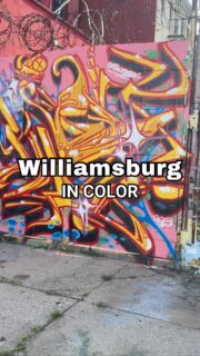 A little extra color on my walk to coworking today. ❤️Graffiti walls, a clear blue sky, and a mix of vibrancy and grit that gives the streets of Brooklyn so much character.📍 Williamsburg, Brooklyn, NYCWhat neighborhood would you like to see me venture into next? 🤩✨#brooklyngraffiti #williamsburgbrooklyn #nyctours #nycstreetart #nycguide